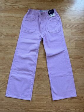 Girls High Rise Baggy Wide Leg